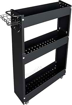 Amazon.co.jp: Roweida キッチンワゴン隙間収納スリム13 cm 移動式隙間